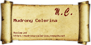 Mudrony Celerina névjegykártya